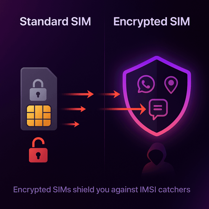 imsi catcher vs encrypted sims